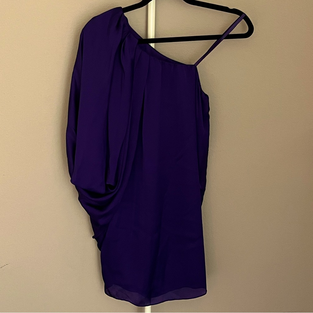 NWT Cache Cocktail One Shoulder Mini Dress